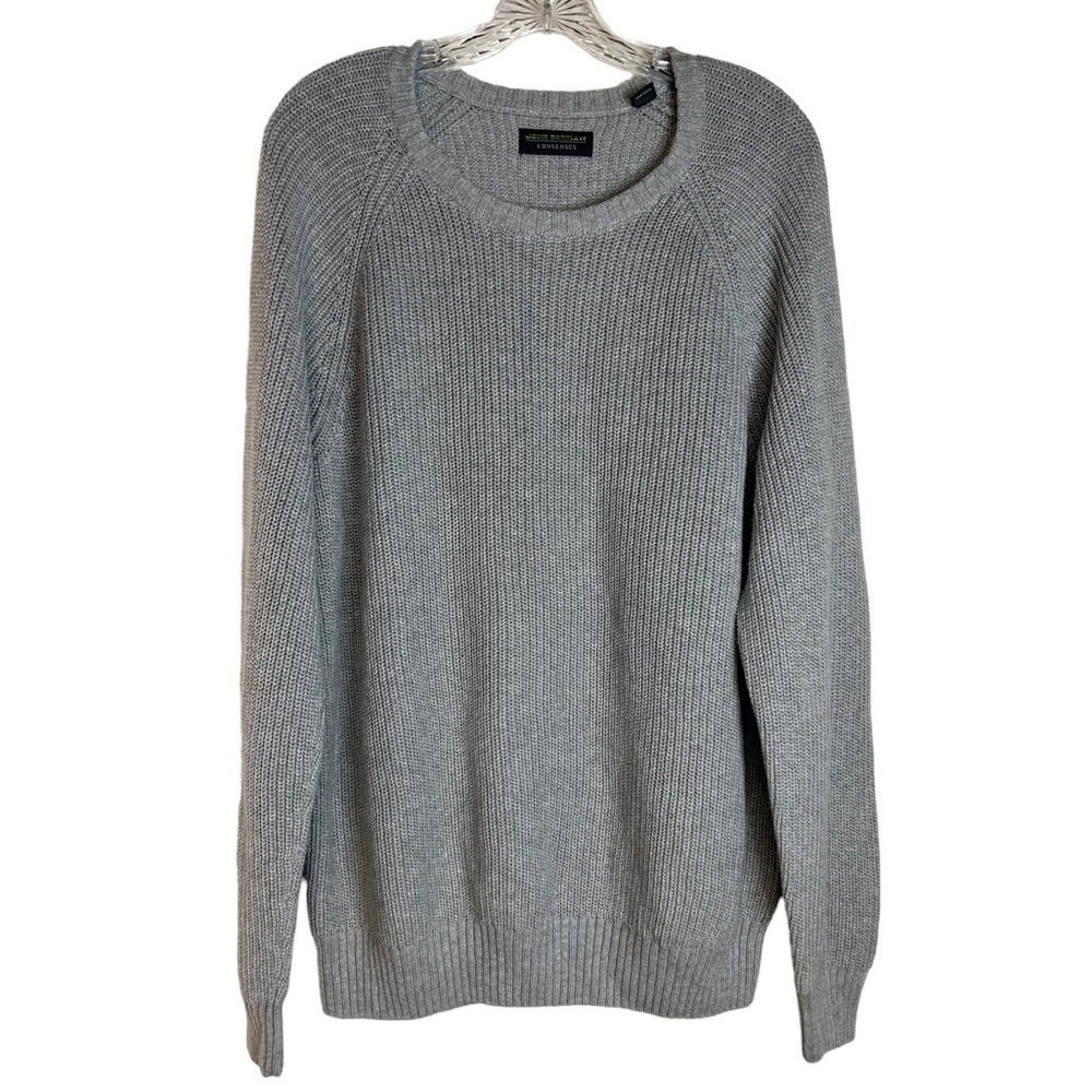 John Bartlett Consensus Crew Neck Pullover Sweater 100% Cotton Size L